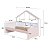 Cama Infantil 200,3x106cm Moldura Casinha Protetores Laterais e Livreiro - Imagem 5