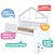 Cama Infantil 200,3x106cm Moldura Casinha Protetores Laterais e Livreiro - Imagem 8
