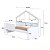 Cama Infantil 200,3x106cm Moldura Casinha Protetores Laterais e Livreiro - Imagem 10
