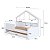 Cama Infantil 200,3x106cm Moldura Casinha com Cama Auxiliar e Livreiro - Imagem 10