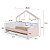 Cama Infantil 200,3x106cm Moldura Casinha com Cama Auxiliar e Livreiro - Imagem 5