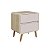 Mesa Cabeceira Linha Curve 47x36cm 2 Gavetas com Cantos Arredondados - Imagem 8