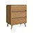 Cômoda Linha Curve 76,5x45cm 3 Gavetas com Cantos Arredondados - Imagem 2