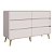 Cômoda Linha Curve 144,5x45cm 6 Gavetas com Cantos Arredondados - Imagem 7