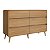 Cômoda Linha Curve 144,5x45cm 6 Gavetas com Cantos Arredondados - Imagem 2