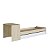 Cama Infanto Juvenil 239x82,9cm com Escrivaninha e Cama Auxiliar - Imagem 3
