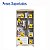 Roupeiro Infantil Encanto 91,5x40cm 6 Prateleiras 2 Gavetas 3 Portas - Imagem 3