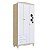 Roupeiro Infantil Encanto 91,5x40cm 6 Prateleiras 2 Gavetas 3 Portas - Imagem 2