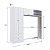 Roupeiro Infantil Linha Aconchego 200,3x40cm 5 Prateleiras 2 Gavetas - Imagem 10