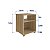 Mesa de Cabeceira Siena com 2 Nichos 38,5cm - Imagem 5