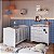 Conjunto Quarto Infantil Encanto Berço com Colchão Cômoda e Prateleira - Imagem 9