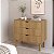 Cômoda Orgânico Aura 90cm com 3 Gavetas e Pé Madeira - Imagem 7