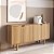 Balcão Buffet Orgânico Aura 160cm com Prateleiras 4 Portas Pé Madeira - Imagem 7