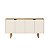 Balcão Buffet Orgânico Aura 160cm com Prateleiras 4 Portas Pé Madeira - Imagem 3