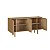 Balcão Buffet Orgânico Aura 160cm com Prateleiras 4 Portas Pé Madeira - Imagem 10