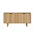 Balcão Buffet Orgânico Aura 160cm com Prateleiras 4 Portas Pé Madeira - Imagem 9