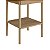 Mesa Lateral Quadrada Oslo 43cm com 1 Prateleira e Pé Madeira - Imagem 4