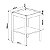 Mesa Lateral Quadrada Oslo 43cm com 1 Prateleira e Pé Madeira - Imagem 6