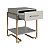 Mesa de Cabeceira 49cm com 1 Gaveta 1 Prateleira e Pés em Metal - Imagem 10