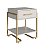 Mesa de Cabeceira 49cm com 1 Gaveta 1 Prateleira e Pés em Metal - Imagem 8