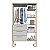Closet Industrial 103cm 3 Gavetas 5 Nichos Cabideiro e Pés em Metal - Imagem 9