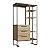 Closet Industrial 103cm 3 Gavetas 5 Nichos Cabideiro e Pés em Metal - Imagem 2