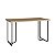 Mesa Escrivaninha Escritório Industrial 135cm Pés em Metal - Imagem 7