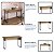 Mesa Escrivaninha Office Industrial 135cm com Pés em Metal - Imagem 10