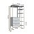 Conjunto Quarto Industrial Completo com 4 Peças Closet 103cm - Imagem 17