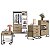 Conjunto Quarto Industrial Completo com 4 Peças Closet 103cm - Imagem 2