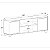 Rack com Painel para TV Até 55" 180cm Benevello 2 Portas - Imagem 4