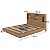 Conjunto Cancun Cama Casal Queen Estilo Japonesa com Cabeceira LED - Imagem 4