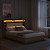 Conjunto Cancun Cama Casal Queen Estilo Japonesa com Cabeceira LED - Imagem 12