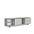 Rack para TV até 65 Polegadas 180cm com Nichos 2 gavetas Linea - Imagem 4