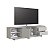 Rack para TV até 65 Polegadas 180cm com Nichos 2 gavetas Linea - Imagem 3