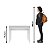 Escrivaninha em Ripado Moderna Home Office com Gaveta 90x74,5cm - Imagem 17