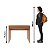Escrivaninha em Ripado Moderna Home Office com Gaveta 90x74,5cm - Imagem 9