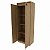 Armário Multiuso 60x160,5cm 2 Portas com Chave 4 Nichos - Imagem 3