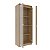 Armário Moderno Multiuso 60x160,5cm 2 Portas de Vidro 4 Nichos - Imagem 7
