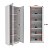 Armário Multiuso Moderno com 2 Portas de Vidro 59,8x171,5cm - Imagem 9