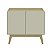 Buffet Aparador Moderno 90cm 2 Portas com Pés Madeira - Imagem 2