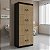 Armário Locker Guarda Volumes 60x160cm 8 Portas com Chaves - Imagem 2
