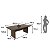 Mesa de Jantar Retangular 200x75,5cm para 6 Lugares - Imagem 12