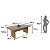 Mesa de Jantar Retangular 200x75,5cm para 6 Lugares - Imagem 4