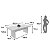 Mesa de Jantar Retangular 200x75,5cm para 6 Lugares - Imagem 8