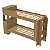 Cama Beliche com Escada Baú Superior e Armário com Prateleira - Imagem 11
