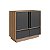 Armário Balcão de Escritório Home Office 80cm com 2 Portas e 2 Gavetas - Imagem 4