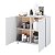 Balcão Multiuso para Cozinha 90x76,5cm com 2 Portas e Rodízios - Imagem 3