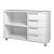 Balcão Infantil 90x62,5cm com 4 Gavetas e 2 Nichos - Imagem 2