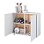 Cômoda Infantil 90x76,5cm com Prateleira 2 Portas e 4 Rodízios - Imagem 3